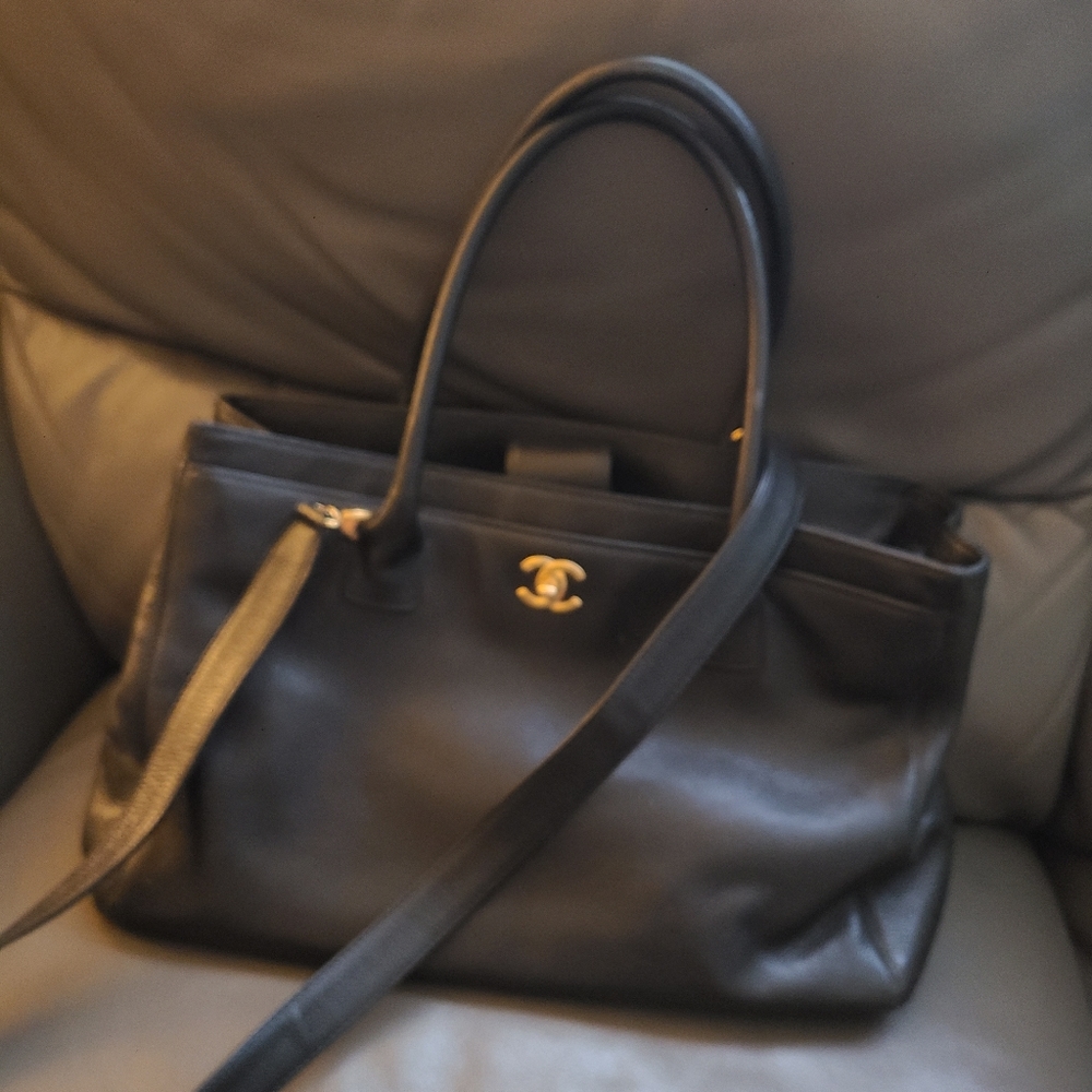 SOLD!! - Chanel Tote Bag in Black